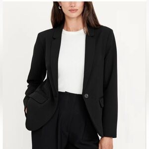 EXCELLENT USED CONDITION BLACK OLD NAVY BLAZER JACKET ONLY WORN ONCE OR TWICE